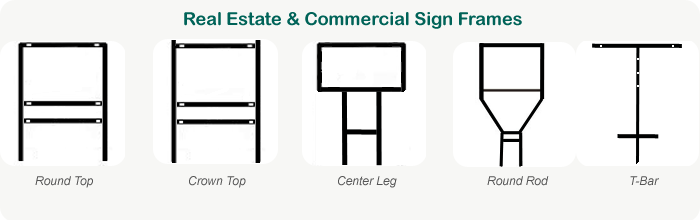 Real Estate and Commercial Sign Frames